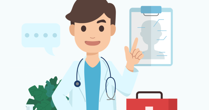 Image of a cartoon doctor